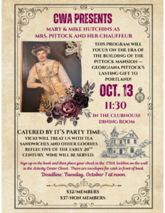 CWA October Luncheon